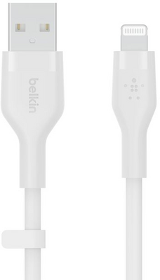 Belkin BoostCharge Flex USB-A Cable with Lightning Connector 1m White - CAA008BT1MWH