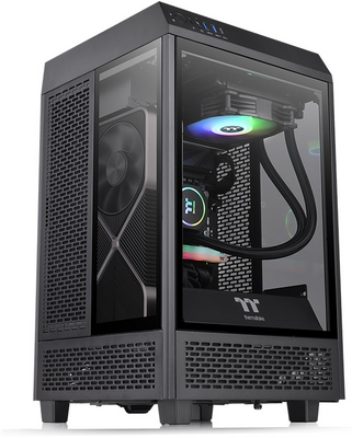 Thermaltake - The Tower 100 - Fekete - CA-1R3-00S1WN-00