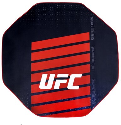 KONIX - UFC Gaming Szőnyeg kör alakú 1000x1000mm, Fekete-Piros - KX-UFC-FMAT