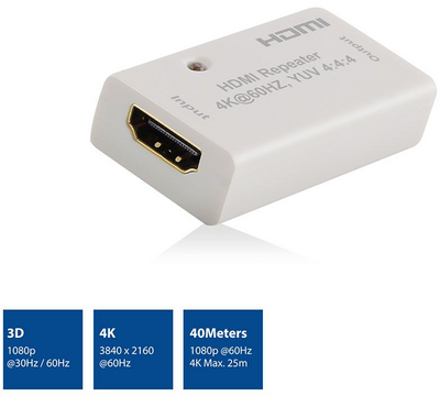 ACT AC7820 HDMI 2.0 Repeater 40m 3D/4K