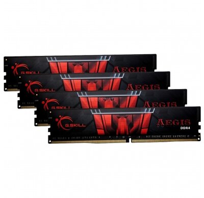 DDR4 G.SKILL Aegis 2400MHz 64GB - F4-2400C15Q-64GIS (KIT 4DB)