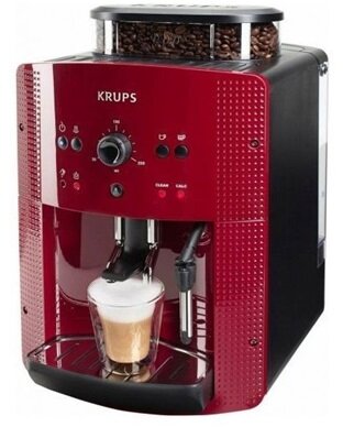 Krups Essential EA810 piros automata kávéfőző