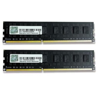 DDR3 G.SKILL Value 1333MHz 8GB - F3-10600CL9D-8GBNT (KIT 2DB)