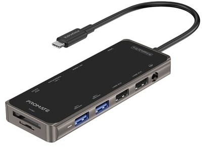 Promate USB Hub - PRIMEHUB PRO (USB-C 11in1 HUB, 100W PD)