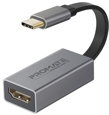 Promate Átalakító - MEDIALINK H1 (USB-C adapter, 1x4K HDMI, szürke)