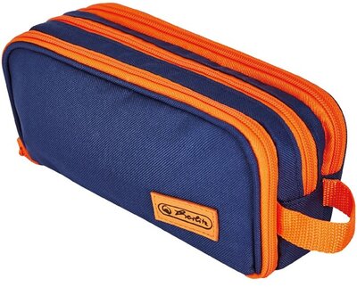 Herlitz dupla Neon kék/narancssárga tolltartó - 50043750