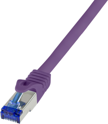 Logilink Patch kábel Ultraflex, Cat.6A, S/FTP, lila, 1 m - C6A039S
