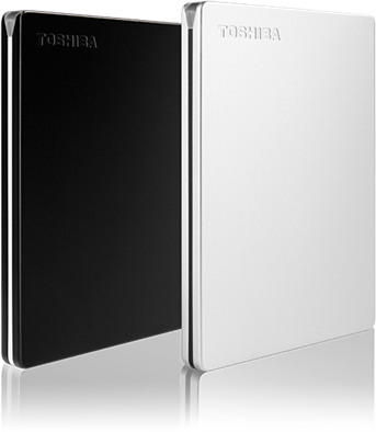 Toshiba Külső HDD 2.5" - 1TB Canvio Slim Fekete (USB 3.0; ~5Gbps; NTFS; szálcsiszolt alumínium) - HDTD310EK3DAU