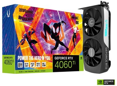 Zotac RTX4060TI - Twin Edge OC SPIDER-MAN™: Across the Spider-Verse Bundle - ZT-D40610H-10SMP