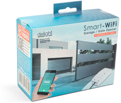 Delight Smart Wi-fi-s garázsnyitó szett - 230V - nyitásérzékelő - 55379