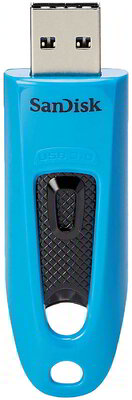 Sandisk ULTRA 32 GB USB FLASH DRIVE USB 3.0 UP TO 100MB/S READ BLUE