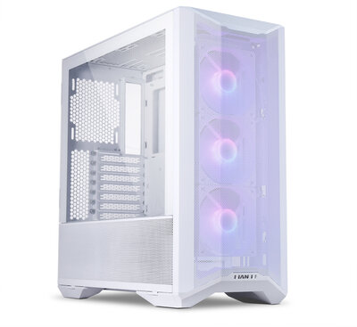 Számítógépház Lian Li LANCOOL II Mesh C Snow Edition RGB ATX Fehér Edzett üveg