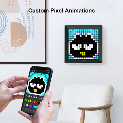 DIVOOM Digitális képkeret PIXOO, Fekete