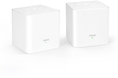 Tenda Mesh WiFi AC1200 - Nova MW3 (2pack; 300Mbps 2,4GHz + 867Mbps 5GHz; 2port 100Mbps; 2x3dBi)