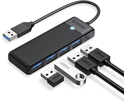 Orico PAPW4A-U3-015-BK USB-A To USB3.0 HUB Black