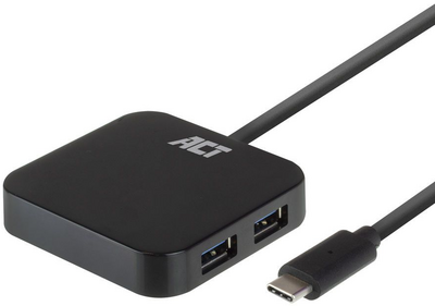 ACT AC6410 USB-C Hub 4 port with power supply