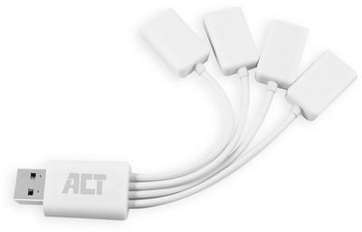 ACT AC6210 USB 2.0 4-Port Hub White