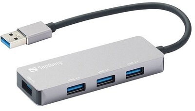 Sandberg USB Hub - USB-A Hub 1xUSB3.0+3x2.0 SAVER (Bemenet: USB-A, Kimenet:4x USB-A 3.0)