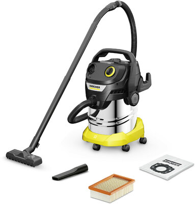 Karcher KWD 5 S V-25/5/22 (BSY) EU Száraz-nedves porszívó acél tartállyal