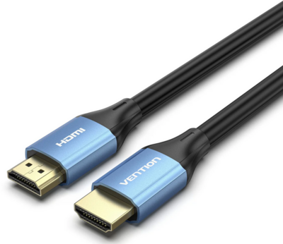 Vention HDMI/M -> HDMI/M (4K, HD, Alu, kék), 2m, kábel