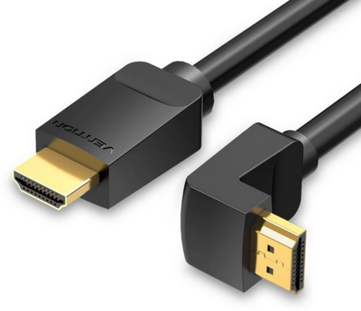 Vention HDMI, (270 Fokos, jobbra), 2m, kábel