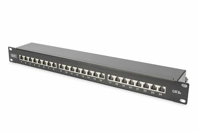Digitus 24-port Patch Panel 1U Black - DN-91624S-EA-B