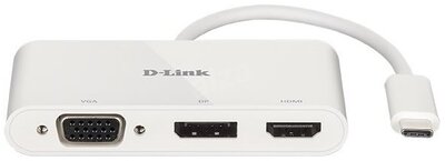 D-LINK USB-C HUB 1xHDMI + 1xVGA + 1xDP, DUB-V310