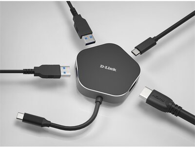 D-LINK USB-C HUB 2xUSB + 1xHDMI +1xUSB Type-C, DUB-M420