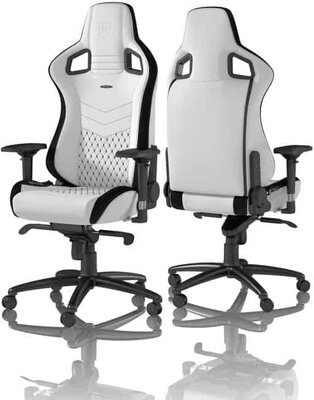 Noblechairs - EPIC - PU Bőr - Fehér/Fekete - NBL-PU-WHT-001