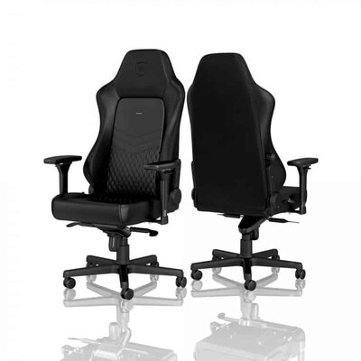 Noblechairs - HERO - Valódi Bőr - Fekete - NBL-HRO-RL-BLA