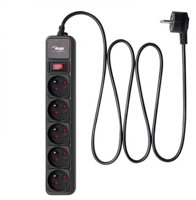 Akyga Surge Protector AK-SP-05A 5 Sockets 1.8 m - AK-SP-05A