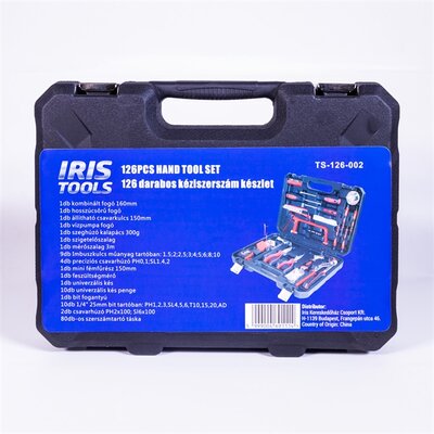 IRIS TOOLS TS-126-002 126 darabos kéziszerszám készlet