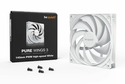 Be quiet! - Pure Wings 3 140mm PWM HIGH-SPEED - Fehér - BL113