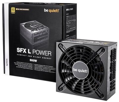 Be Quiet! Tápegység 600W - SFX-L Power (80+ Gold, moduláris, fekete) - BN239