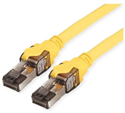 ROLINE Patch kábel S/FTP CAT8, LSOH 2m, sárga - 21.15.1862-100