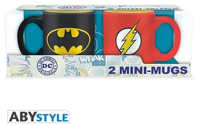 DC Comics Batman & Flash 110ml 2 db-os mini bögre szett - ABYMUG197