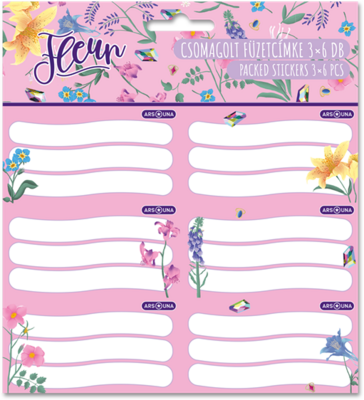 Ars Una Fleur 24 (5366) 3x6 db-os csomagolt füzetcímke