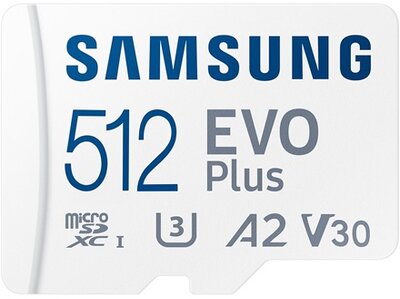 SAMSUNG - EVO PLUS MICROSDXC 512GB + ADAPTER - MB-MC512SA/EU