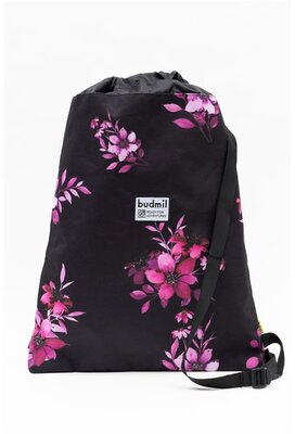 Budmil 10150032 fekete-rózsaszín mintás tornazsák