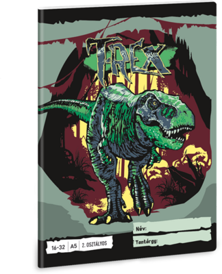 Ars Una T-Rex 24 (5346) A5 16-32 2. osztályos vonalas füzet