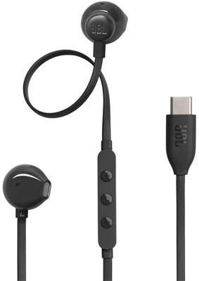 JBL T 305 C BLK vezetékes USB C mikrofonos fekete fülhallgató - JBLT305CBLK