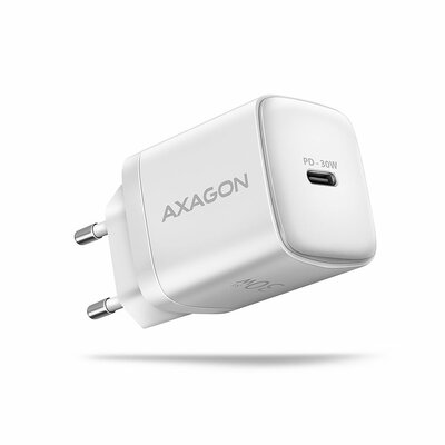 AXAGON ACU-PD30W PD3.0 & QC4+ Wall Charger 30W White - ACU-PD30W