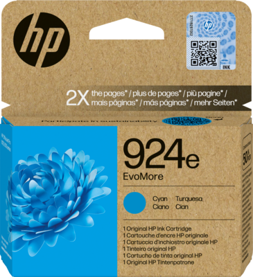 HP 4K0U7NE Tintapatron Cyan 800 oldal kapacitás No.924e EvoMore