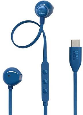 JBL T 305 C BLU vezetékes USB C mikrofonos kék fülhallgató - JBLT305CBLU