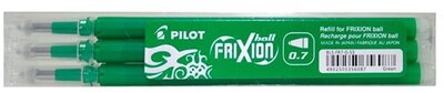 Pilot Frixion 3db-os zöld rollertoll betét