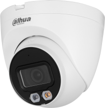 Dahua IP turretkamera - IPC-HDW2449T-S-IL (4MP, 2,8mm, kültéri, H265, IP67, IR30m, IL30m, SD, PoE, mikrofon, Lite AI)