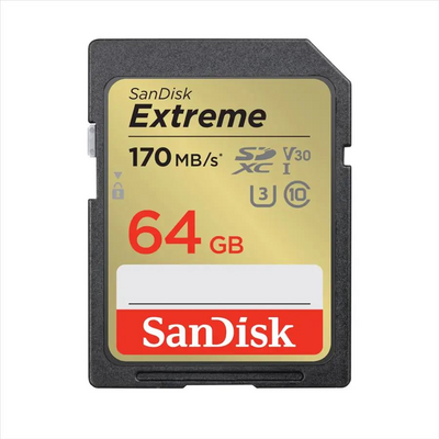 SANDISK - Extreme SDXC 64GB - SDSDXV2-064G-GNCIN/121579