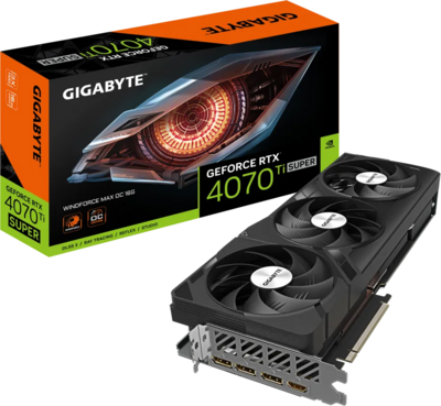 GIGABYTE RTX4070TI SUPER - WINDFORCE MAX OC 16G - GV-N407TSWF3MAX OC-16GD