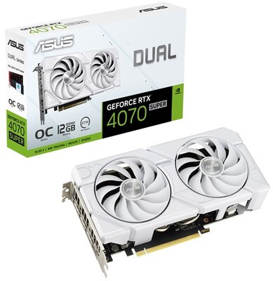 ASUS RTX4070 SUPER - DUAL-RTX4070S-O12G-EVO-WHITE