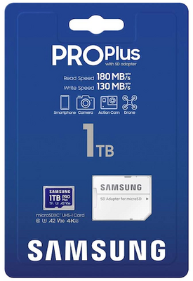 SAMSUNG - PRO Plus microSDXC 1TB + Adapter - MB-MD1T0SA/EU